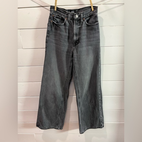 🩶 BDG Urban Outfitters – 25 – High-Waist Wide-Leg Gray Jeans - Picture 1 of 9